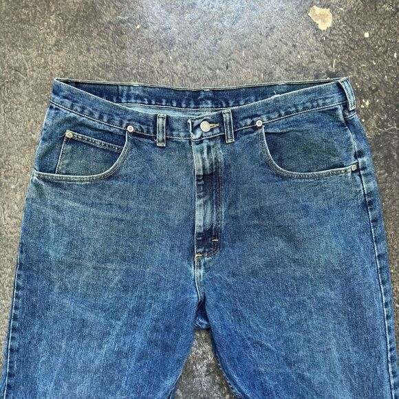 Wrangler Jeans Sliver Edition Men’s Size 36x29 Workwear Heavy Denim Used Marks - Picture 13 of 13